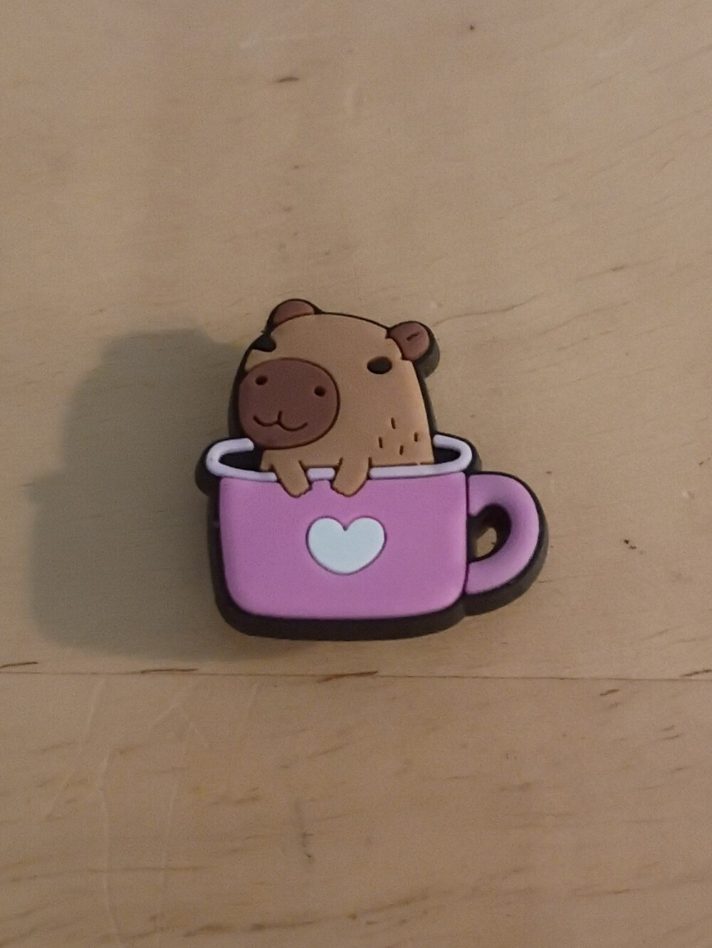 10 for $10 Jibbitz Croc Charms - Capybara in Pink Heart Mug - New Shoe Charm